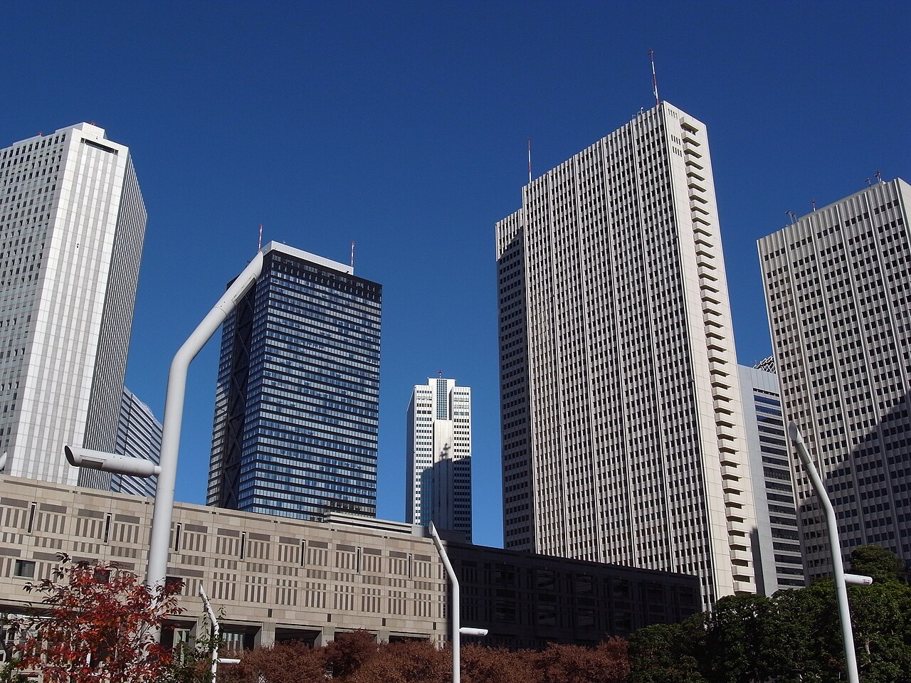 現在の西新宿の高層ビル街